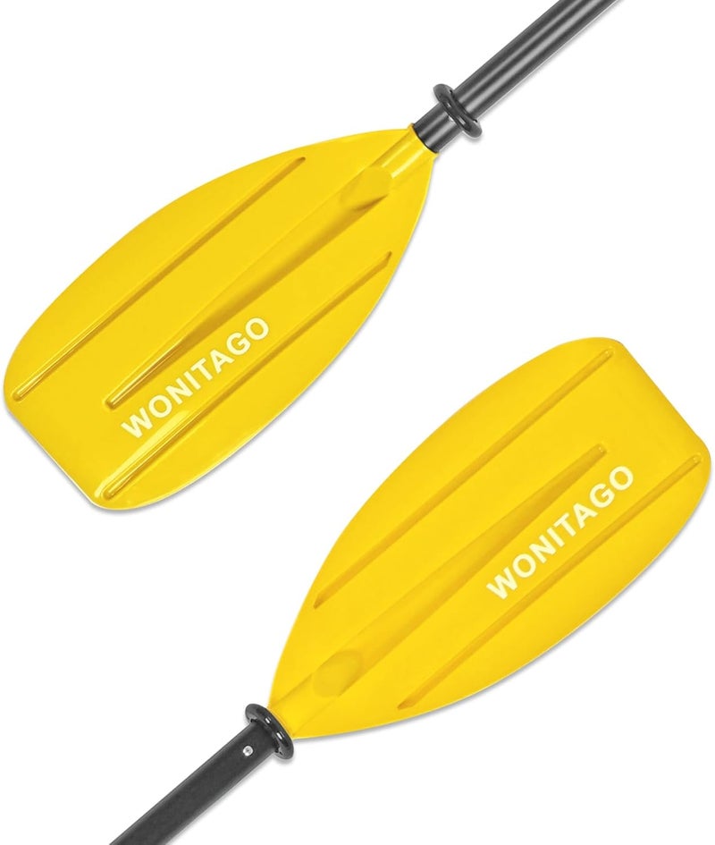 WONITAGO Kayak Paddles for Kid with Aluminum Shaft and PP Blade, Floating Kayaking Oars for Youth and Junior, Adjustable 163-183cm/64-72 Inches - Image 1